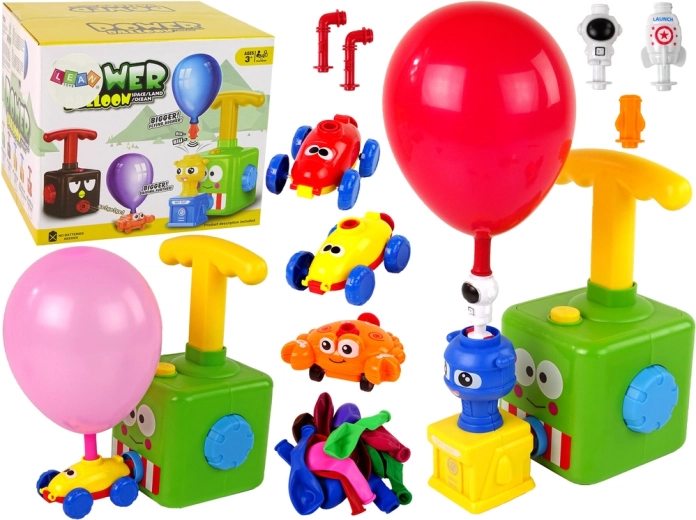 Õhupalliga väljalastavad autod – aerodünaamiline patareideta STEM-mänguasi