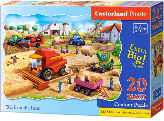 Puzzle 20 tükki MAXI Tööd talus