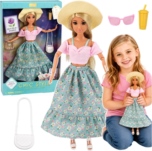 Anlily Doll in a Hat with Skirt and Accessories