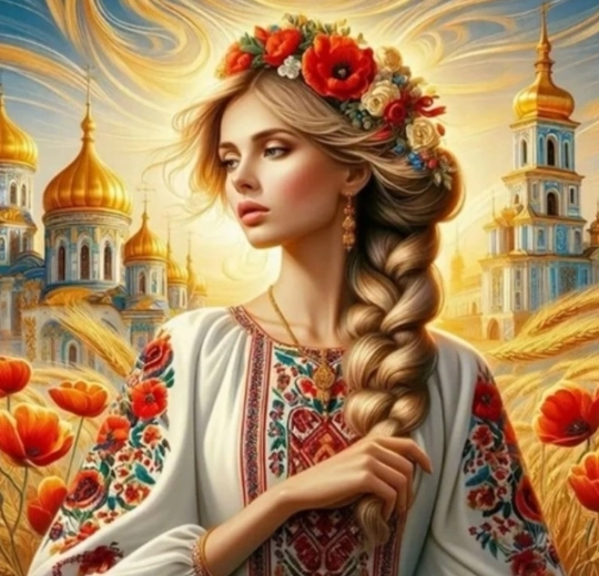 Diamond Painting – Slavic Woman from Ukraine 30 × 40 cm