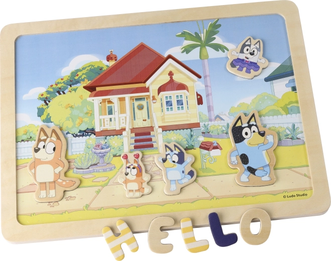 Bluey double-sided magnetic board – letters and pictures