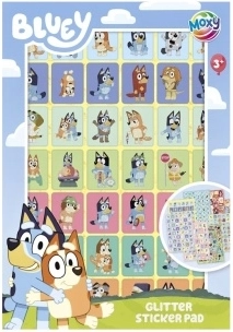 Sädelevad Bluey kleepsud – vihik 8 lehega