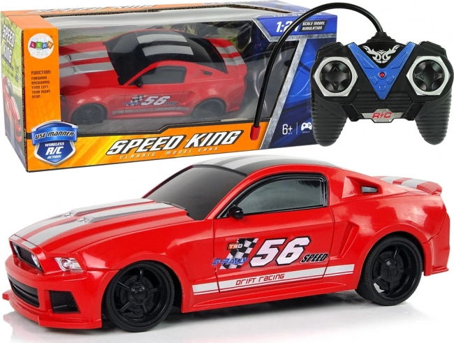 R/C 1:24 Sports Car Racing Red Tinted Windows
