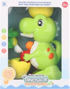 Plastikust veemõõdik-dinosauruse veemäng iminappadega vannis mängimiseks