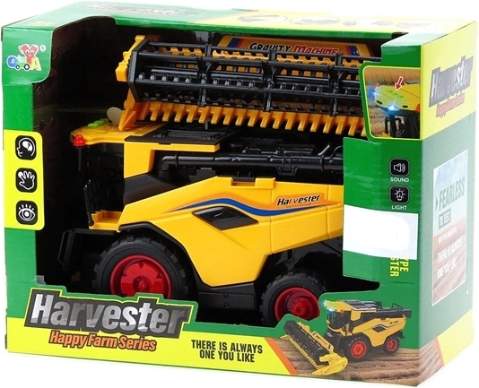 Children's combine harvester in a box