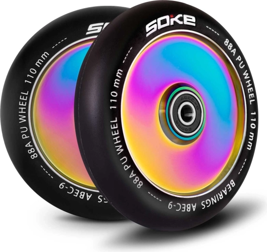 Soke scooter wheels 110 mm rainbow 2 pcs