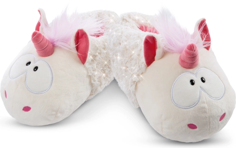 NICI Unicorn Theodor Slippers in a Snow Suit, Size 34–37