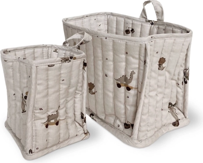 NUUROO Lumi set of quilted baskets Music Dino