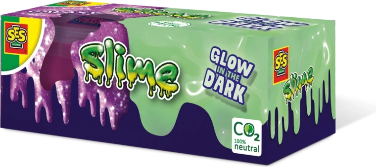 Glow-in-the-Dark Glitter Slime, 2 pcs