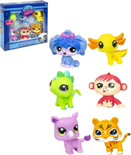 Littlest Pet Shop kustutuskummid – 6 loomakese komplekt