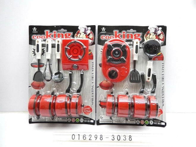 Laste nõudekomplekt pliidiga