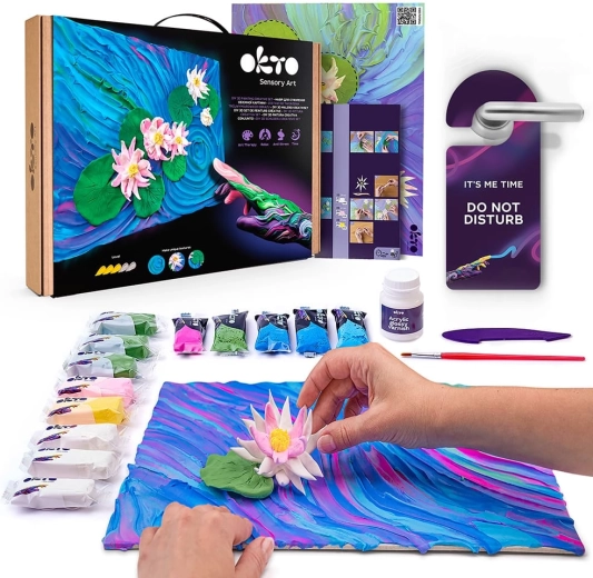 Okto kunstikomplekt Vesiroosid 30 × 40 cm