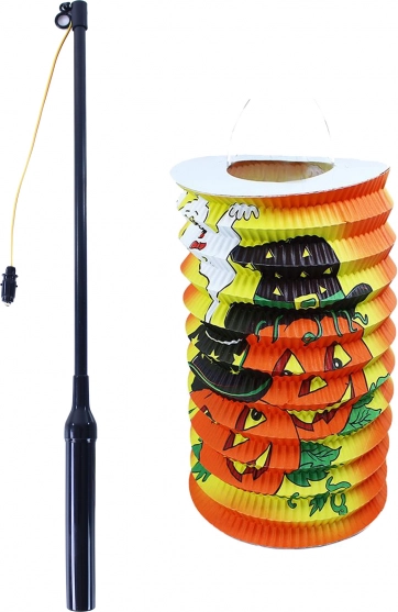 Halloweeni lampion 15 cm koos 40 cm valguskeppiga