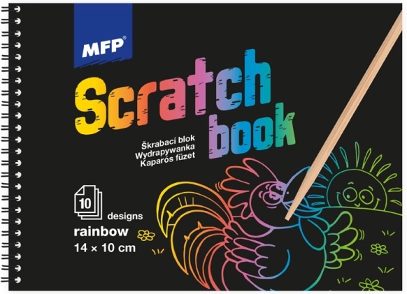 Kraapimispiltide plokk 14x10 cm mix/vikerkaar