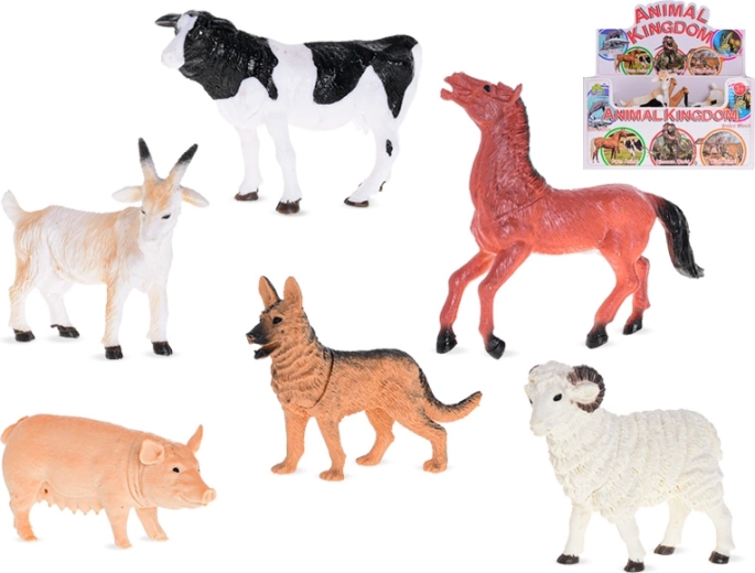 Plastikust farmiloomade figuurid – 6 tk komplekt