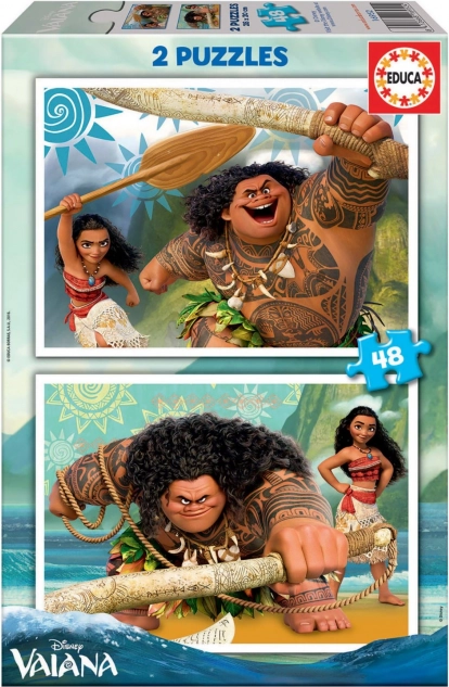 Disney pusle Vapper Vaiana 2 × 48 tükki