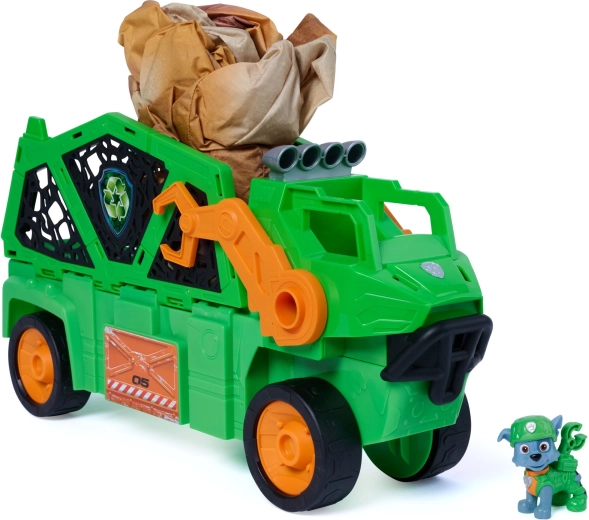 Paw Patrol Dino Rescue Megasaurusi sõiduk täispuhutava dinosauruse ja Rocky kujukesega