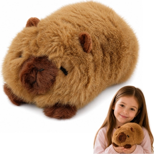 Pehme pruun kapibaara 16 cm – 1 tk