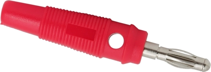 Kummikattega banaanpistik 3 mm kaablile
