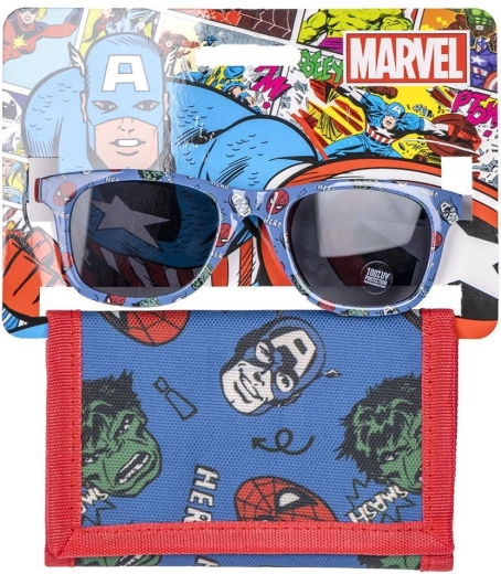 Avengers kids’ glasses and wallet set - 1 piece