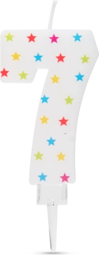Number 7 Birthday Candle