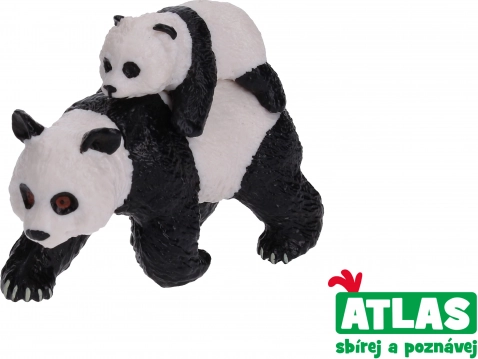 Pandafiguur poegaga 8 cm