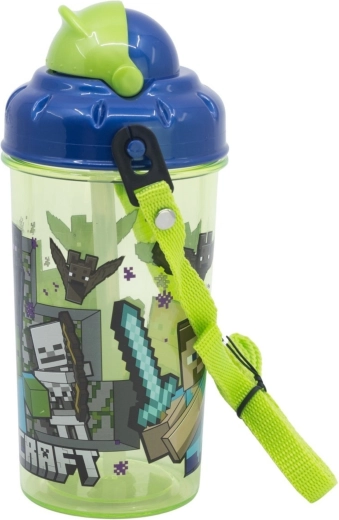 Minecraft Core24 laste joogipudel kõrrega, 465 ml