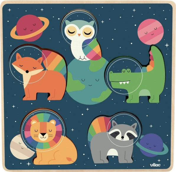 Vilac sisestuspusle Loomad astronautid