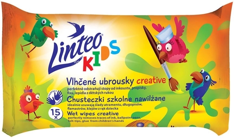 Laste niisked salvrätikud Linteo Baby Kids 15 tk