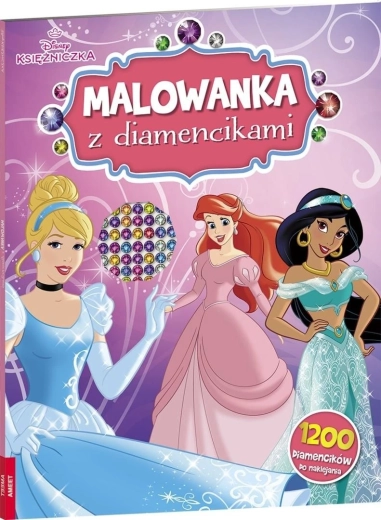 Disney printsessid – värviraamat teemantsamplitega