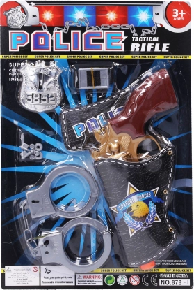 Politseikomplekt püstoli ja käeraudadega 23 cm