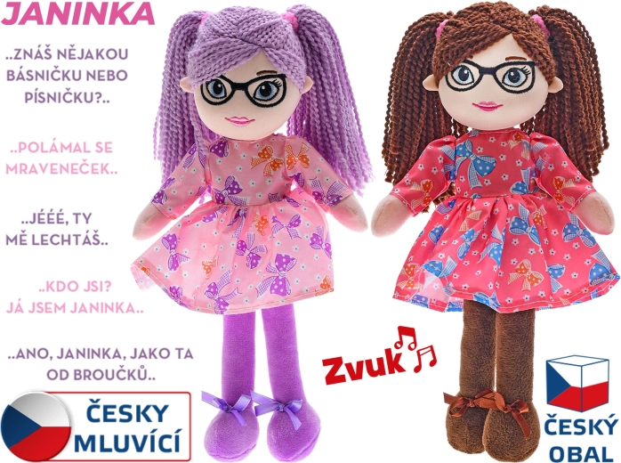 Rag Doll Janinka 30 cm, Czech Speaking