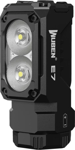 Wuben E7 pealamp ja taskulamp 5000K, 1800 lm, must