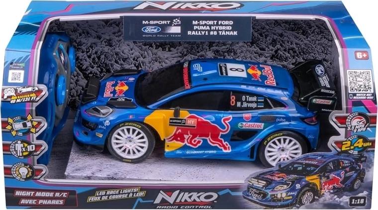 Nikko kaugjuhtimisega auto Ford Puma Hybrid M-Sport #8 Tänak 1:18