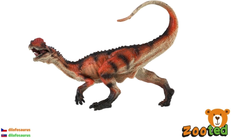 Dilophosaurus dinosaur plastic 15 cm