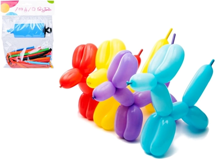 Modeling balloons with pump, 20 pcs