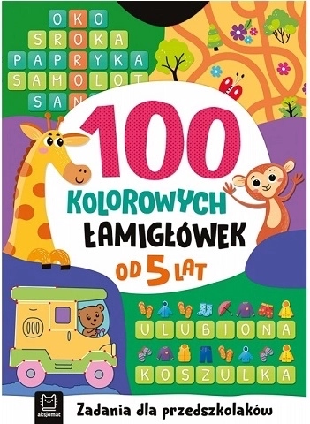 100 Colorful Puzzles for Preschoolers 5+