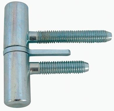 Door Hinge 60 mm with Screw and Nail, Blue Zinc-Plated