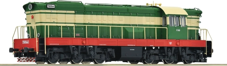 Roco Diesel Locomotive T 669.0107 ČSD Čmelák Digital with Sound
