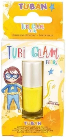 Laste pärlmutter küünelakk TUBI GLAM kollane 5 ml
