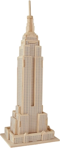 Puidust 3D pusle Empire State Building