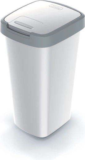 Prügikast Compacta Q Flap 25 l, tuhkjas