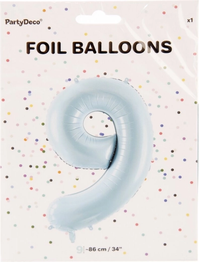 Fooliumõhupall number 9, sinine, 86 cm