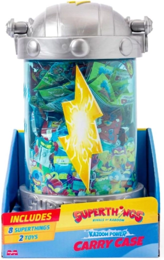 SuperThings Kazoom Power kaasaskantav figuuride hoiukarp + 8 üllatust
