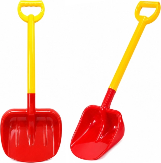 Suur laste liivalabidas 63 cm punane-kollane