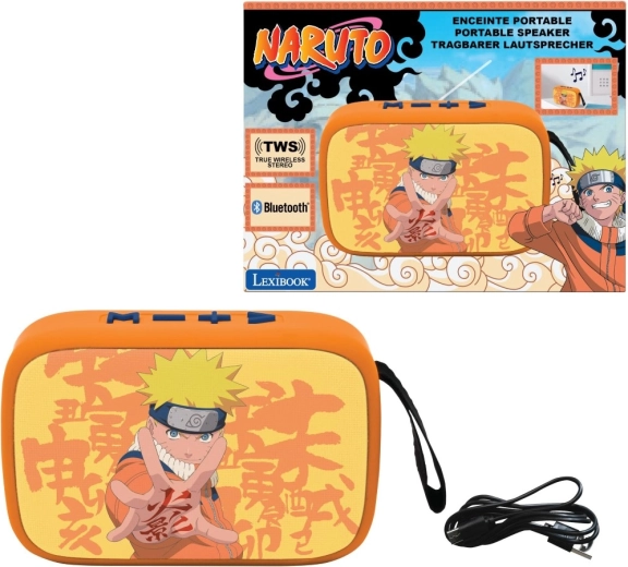 Kaasaskantav Bluetooth-kõlar NARUTO kangaspinnaga Lexibook