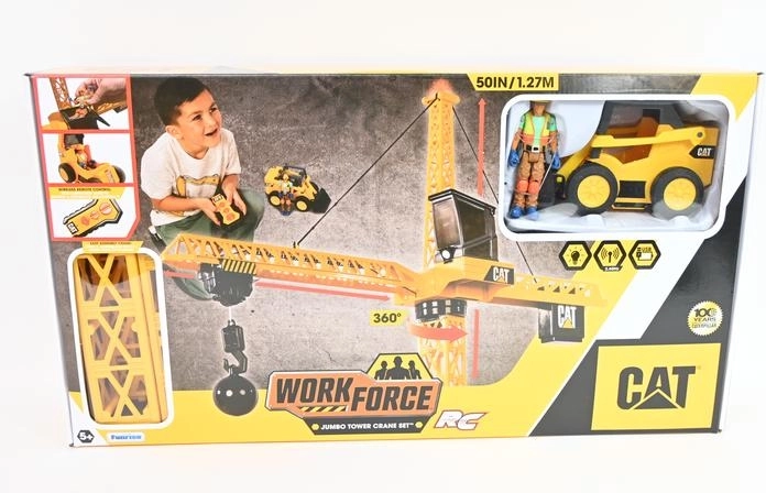 CAT RC tornkraana 127 cm koos figuuri ja sõidukiga