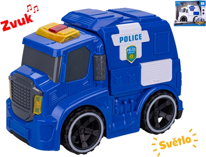 Rescue vehicle with light and sound 19 cm