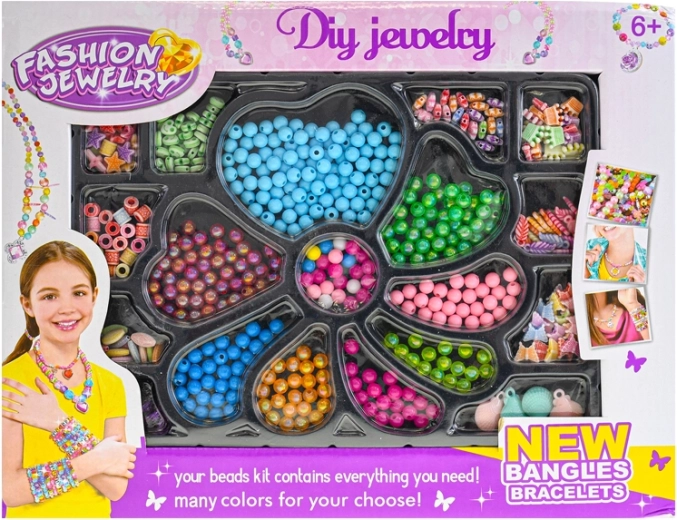 Bead Threading Set in a Box for Kids