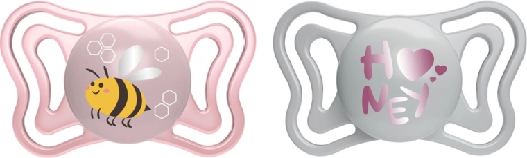 Chicco Physio light silikoonist lutid roosad 2–6 kuud, 2 tk